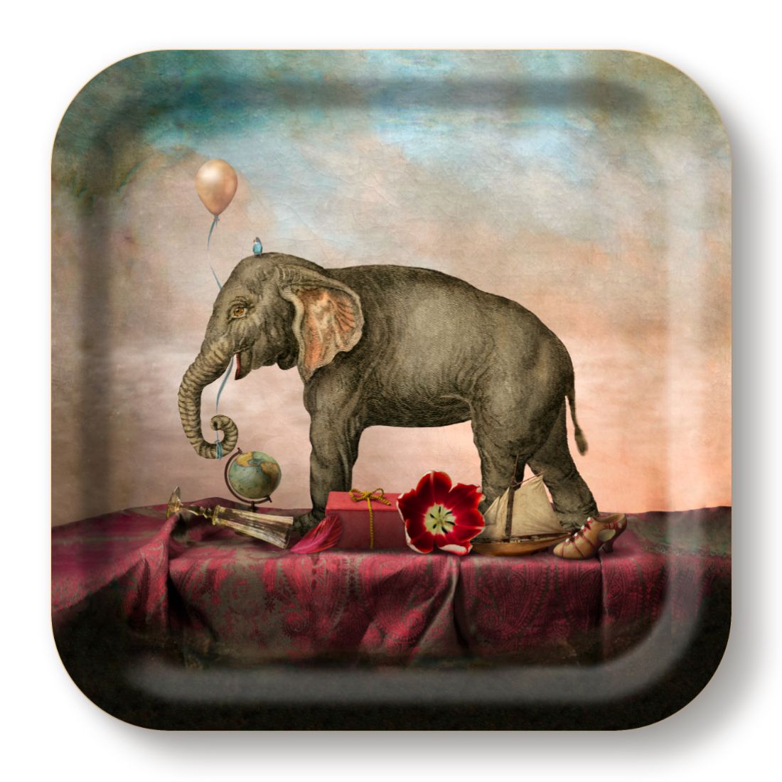 Tablett A fine romace 20x20 cm
