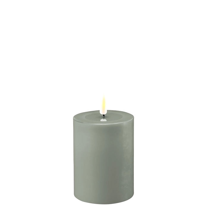 LED Kerze salvie green
