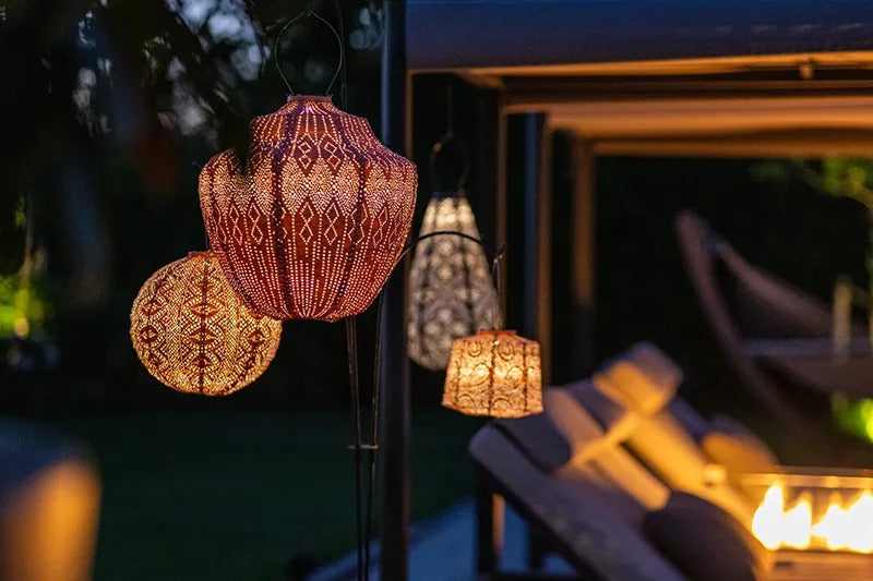 Solar Lampion Topaze Crown gold