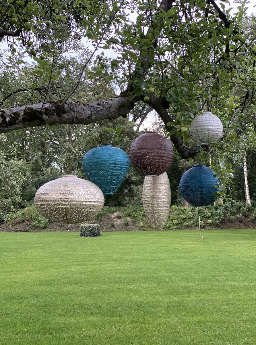 Solar Lampion Spectare rund light taupe