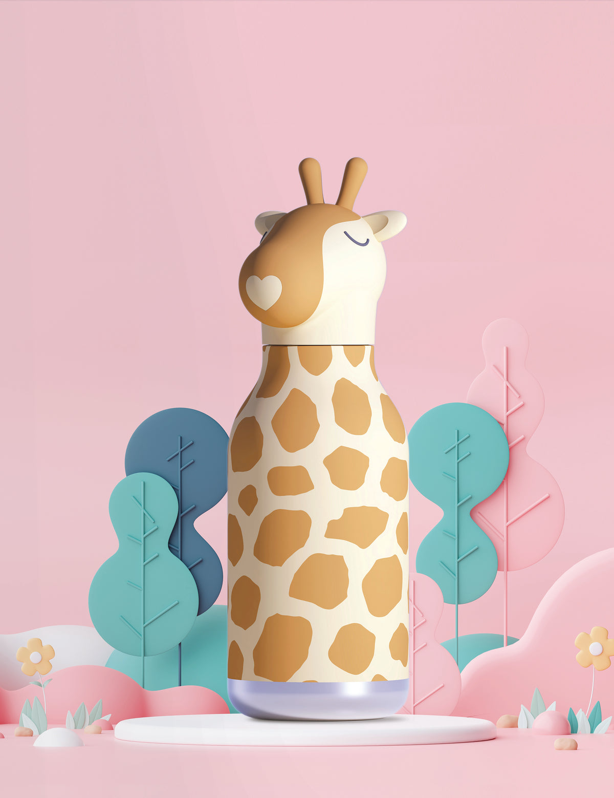 Trinkflasche Bestie Bottle - Giraffe