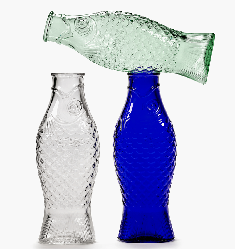 Glas Karaffe Fisch