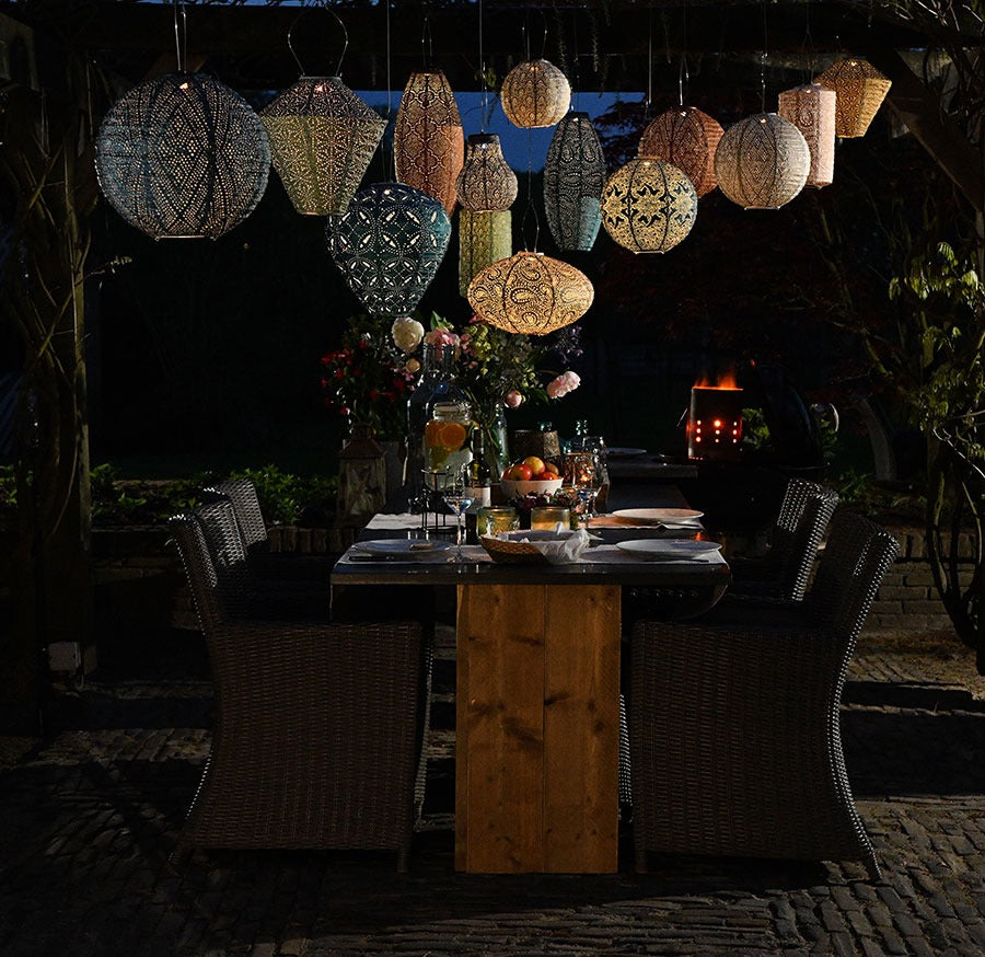Solar Lampion Topaze Crown gold