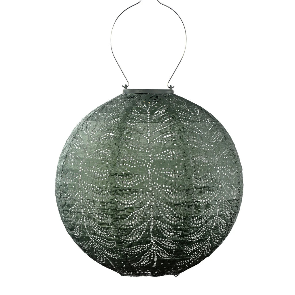 Solar Lampion Folia rund sage