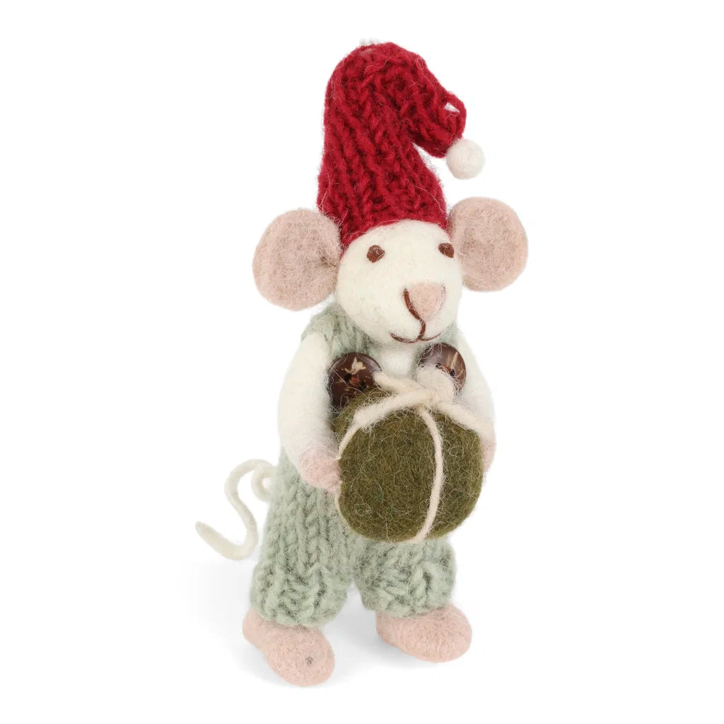 Maus Mädchen Mini mit Hose grün und Geschenk