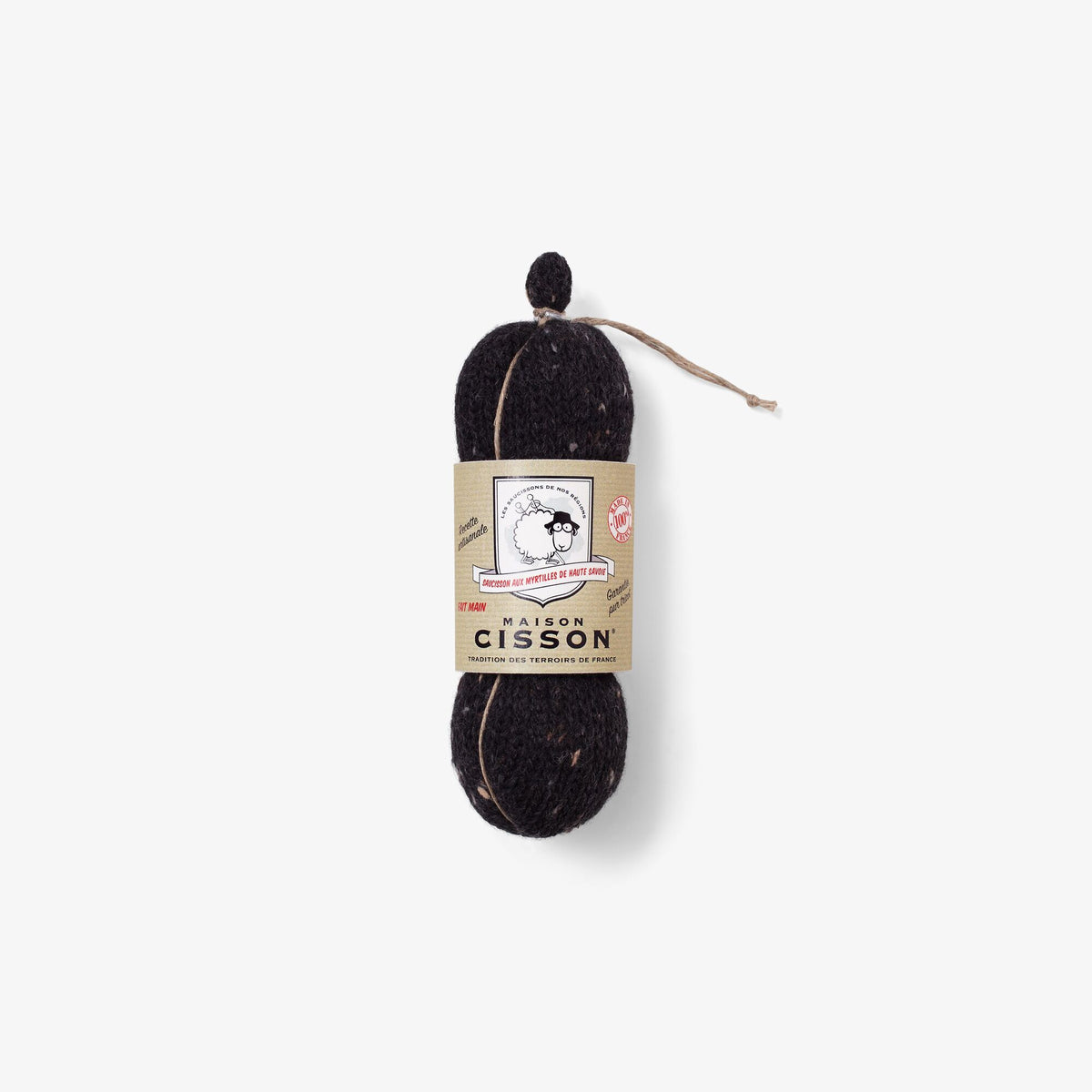 Wurst gestrickt "Aux Myrtilles de Haute Savoie"
