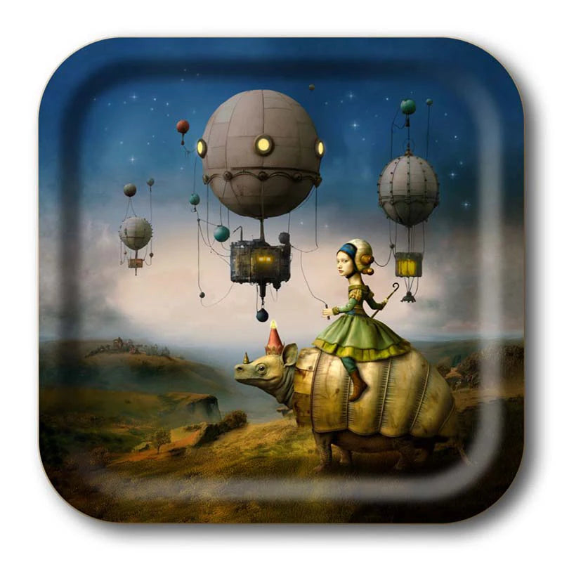Tablett Brave new world 20x20 cm