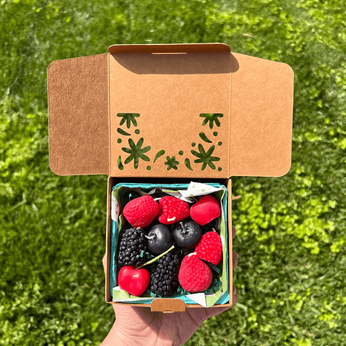 Beerenmix Kerzen Bienenwachs
